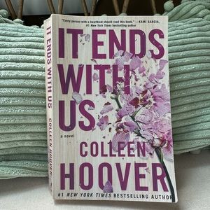 It Ends With Us by Colleen Hoover paperback book